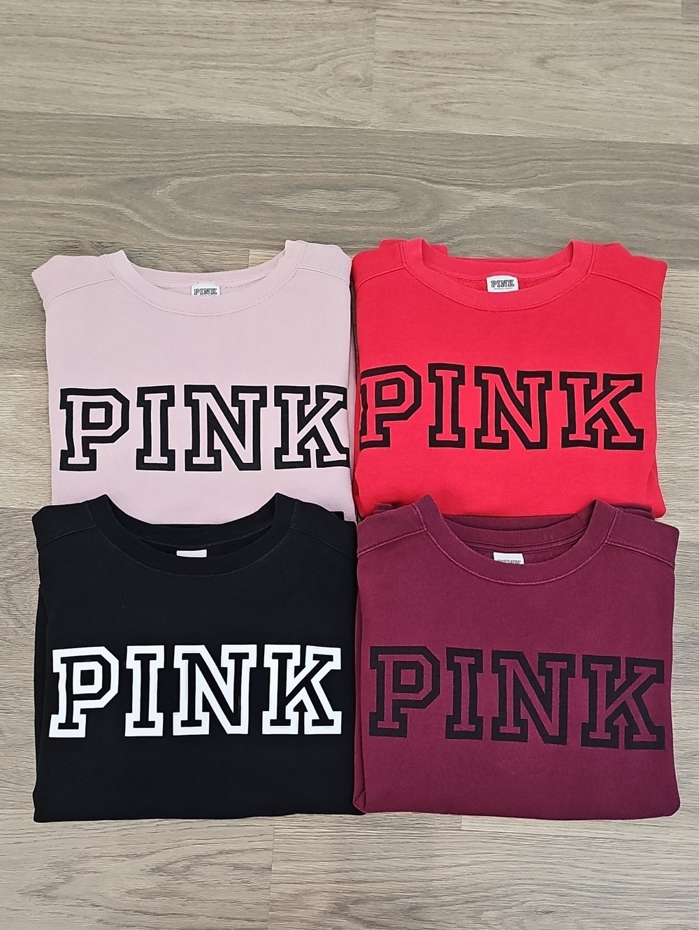 PINK Victoria's Secret Womens Crewneck Sweatshirt Bundle